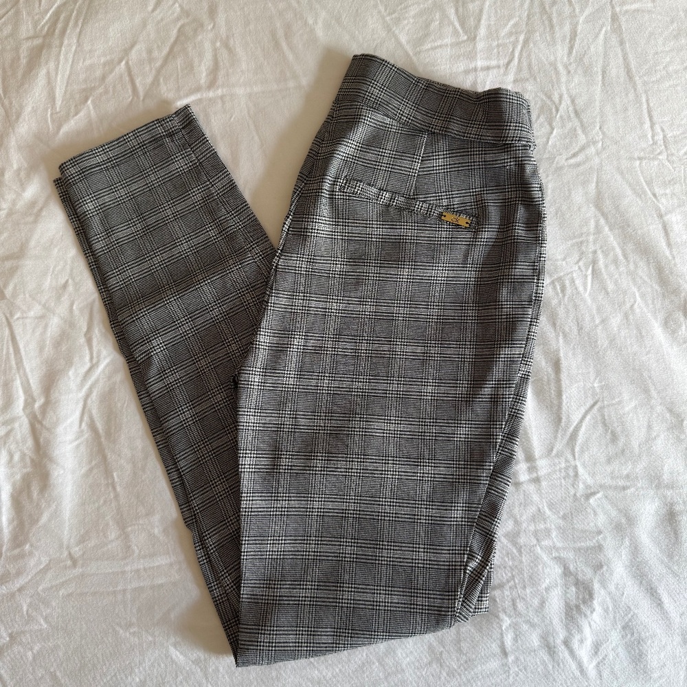 Calvin Klein stretchy skinny pants in plaid